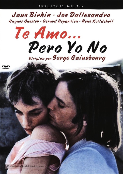 Je t&#039;aime moi non plus - Spanish DVD movie cover