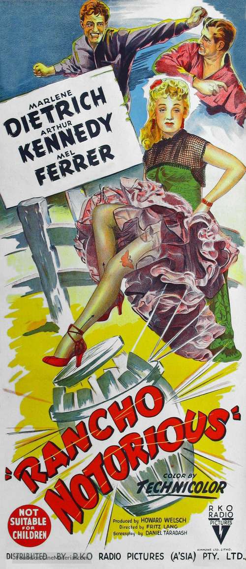 Rancho Notorious - Australian Movie Poster