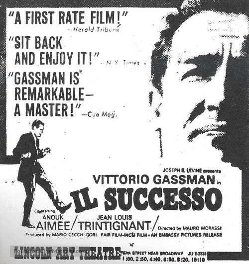 Il successo - Italian poster