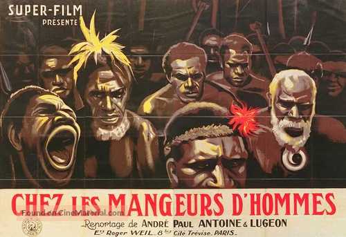 Chez les mangeurs d&#039;hommes - French Movie Poster