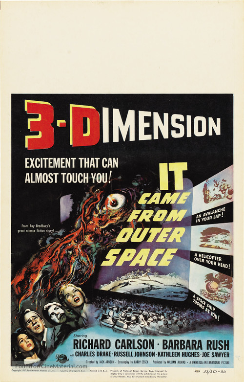 It Came from Outer Space - Theatrical movie poster