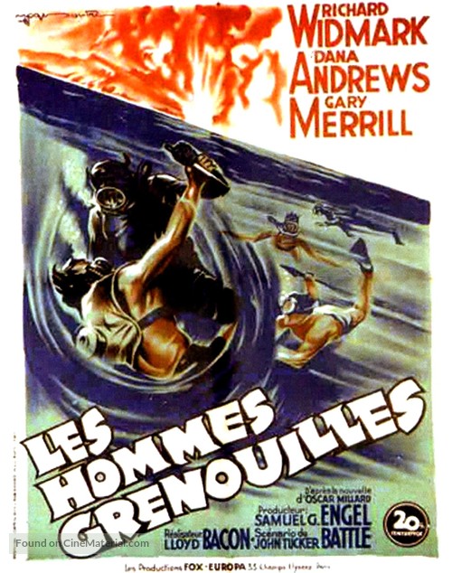The Frogmen - French Movie Poster