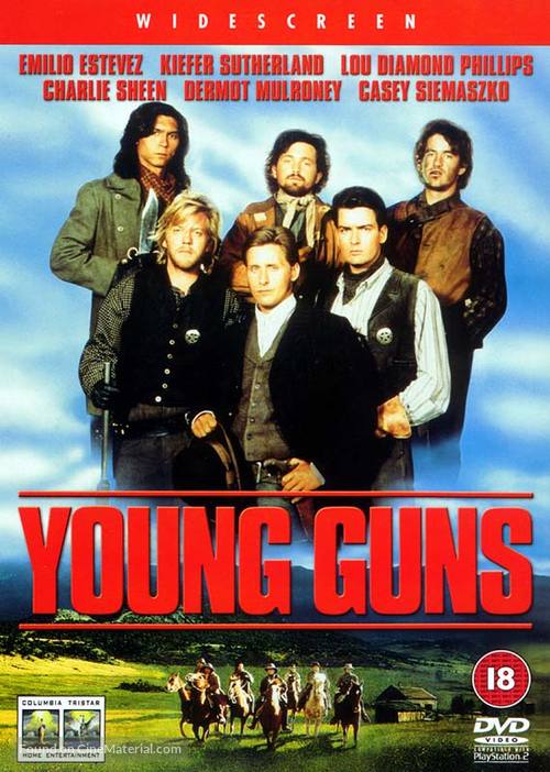 Young Guns - British DVD movie cover