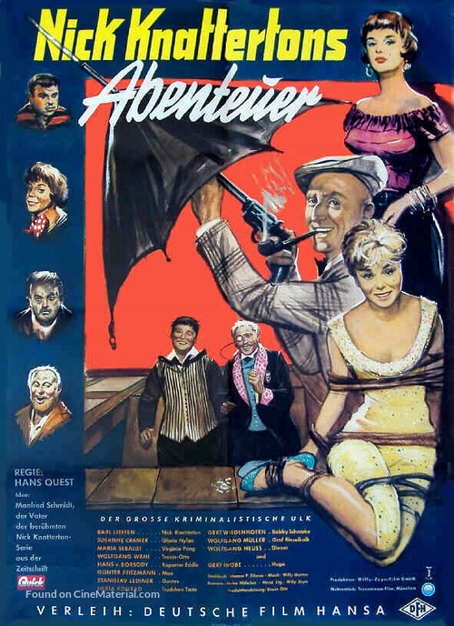 Nick Knattertons Abenteuer - Der Raub der Gloria Nylon - German Movie Poster