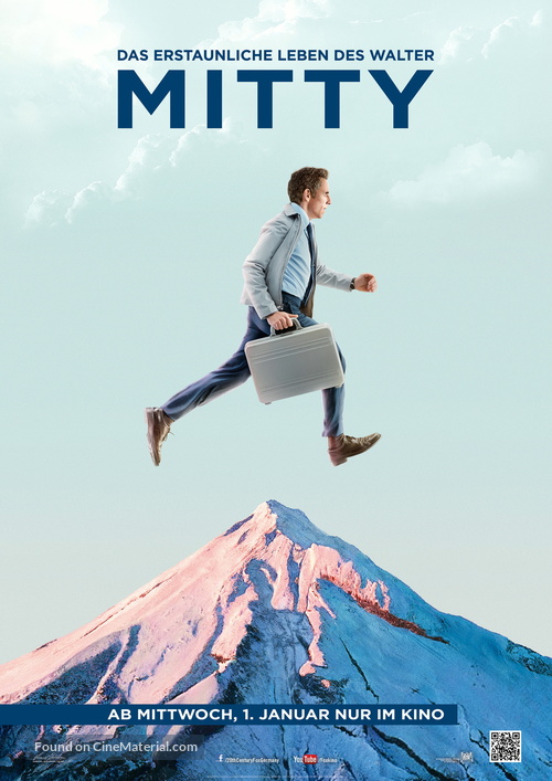 The Secret Life of Walter Mitty - German Movie Poster