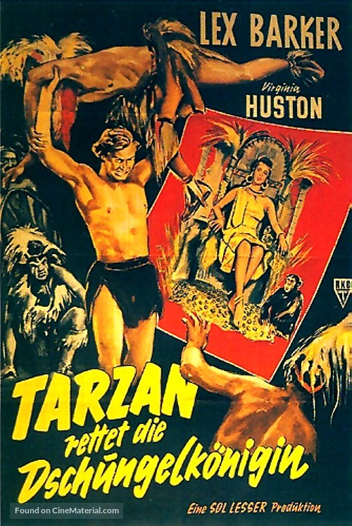 Tarzan&#039;s Peril - German Movie Poster