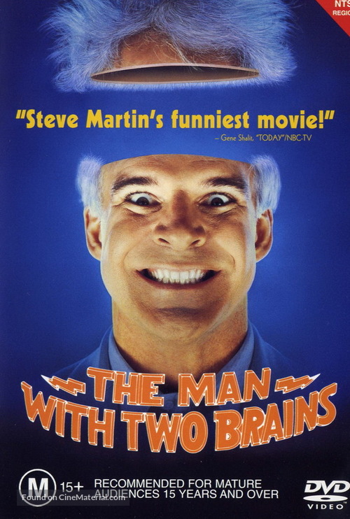 The Man with Two Brains - Australian DVD movie cover