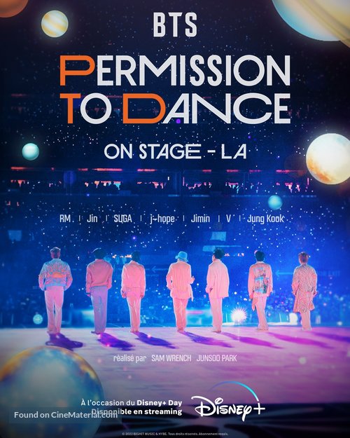 BTS Permission to Dance on Stage - Seoul: Live Viewing - French Movie Poster