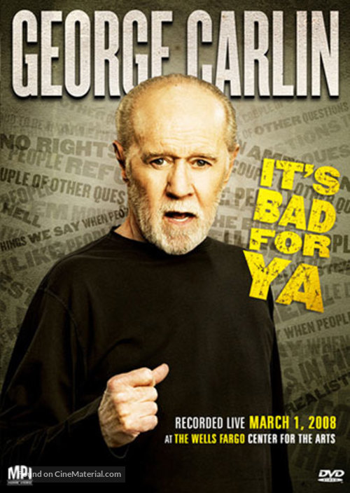 George Carlin... It&#039;s Bad for Ya! - DVD movie cover