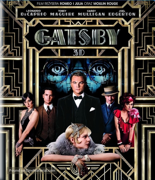 The Great Gatsby - Polish Blu-Ray movie cover