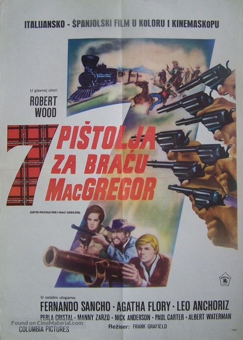 Sette pistole per i MacGregor - Yugoslav Movie Poster