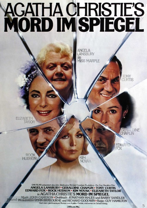 The Mirror Crack&#039;d - German Movie Poster