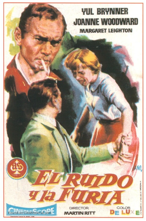 The Sound and the Fury - Spanish Movie Poster