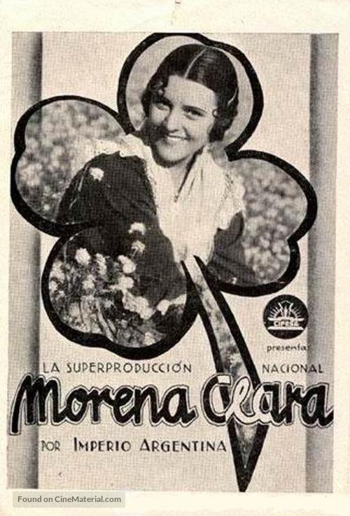 Morena Clara - Spanish Movie Poster