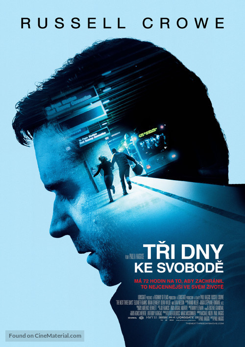 The Next Three Days - Czech Movie Poster