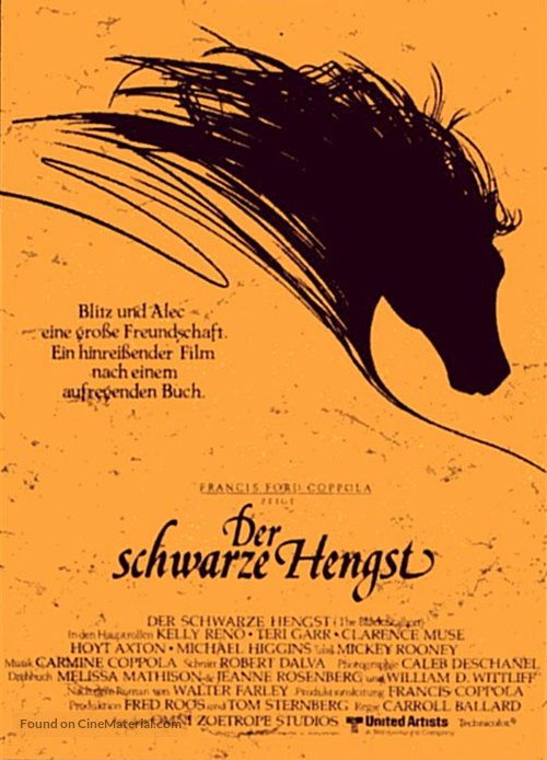 The Black Stallion - German Movie Poster