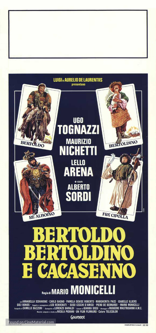 Bertoldo, Bertoldino e... Cacasenno - Italian Theatrical movie poster