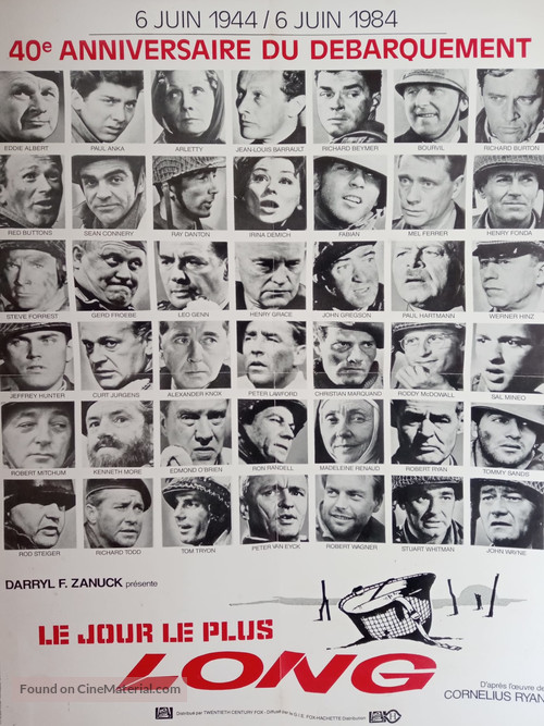 The Longest Day - French Re-release movie poster