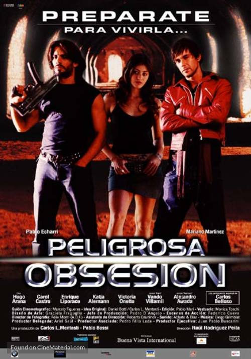 Peligrosa obsesi&oacute;n - Argentinian Movie Poster