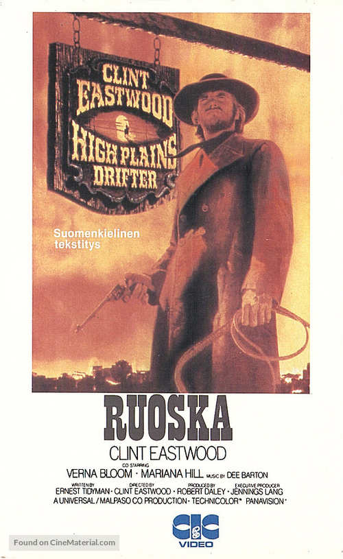 High Plains Drifter - Finnish VHS movie cover
