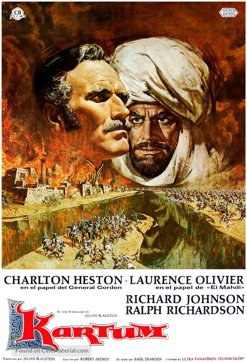 Khartoum - Spanish Movie Poster
