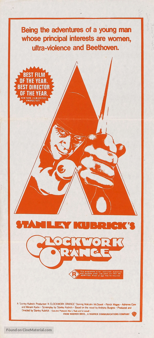 A Clockwork Orange - Australian Movie Poster