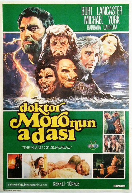 The Island of Dr. Moreau - Turkish Movie Poster