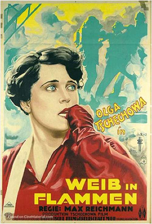 Weib in Flammen - German Movie Poster