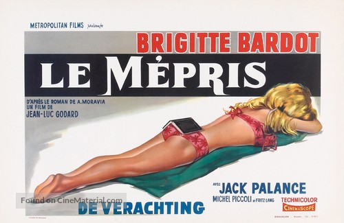 Le m&eacute;pris - Belgian Movie Poster