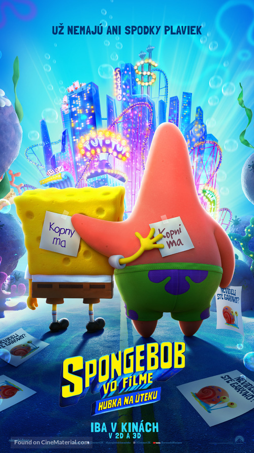 The SpongeBob Movie: Sponge on the Run - Slovak Movie Poster