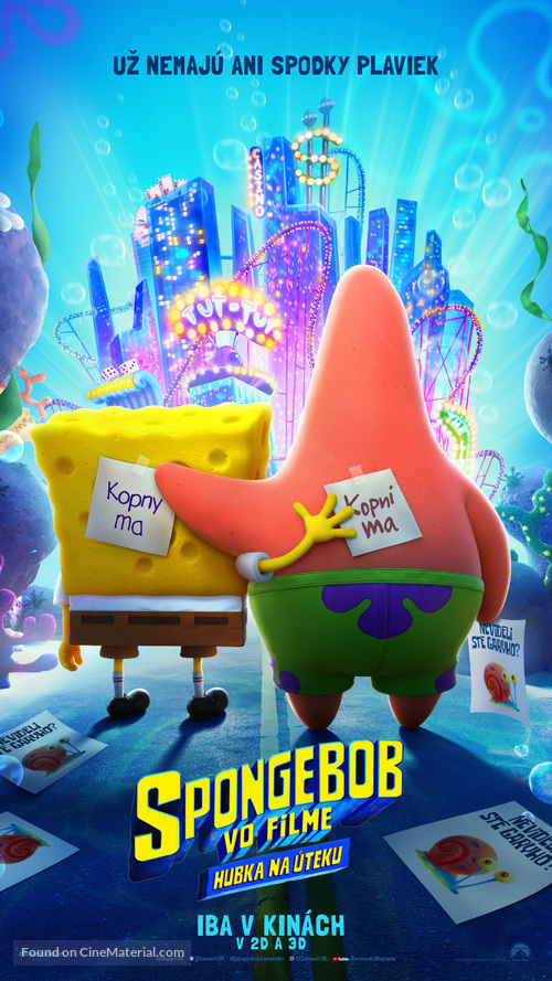 The SpongeBob Movie: Sponge on the Run - Slovak Movie Poster