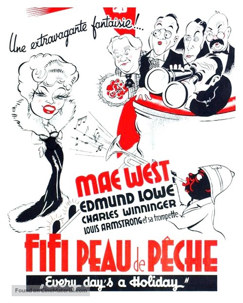 Every Day&#039;s a Holiday - French Movie Poster