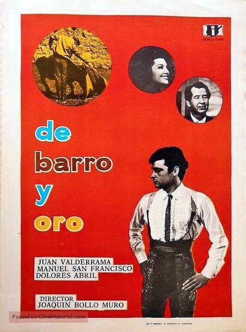 De barro y oro - Spanish Movie Poster