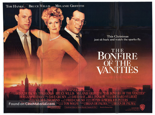 The Bonfire Of The Vanities - British Theatrical movie poster