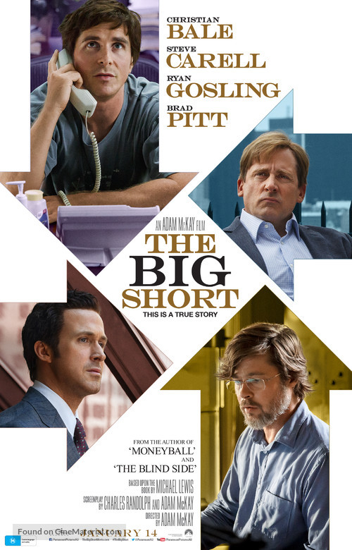 The Big Short - Australian Movie Poster