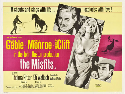 The Misfits - British Movie Poster