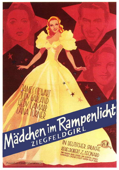 Ziegfeld Girl - German Movie Poster