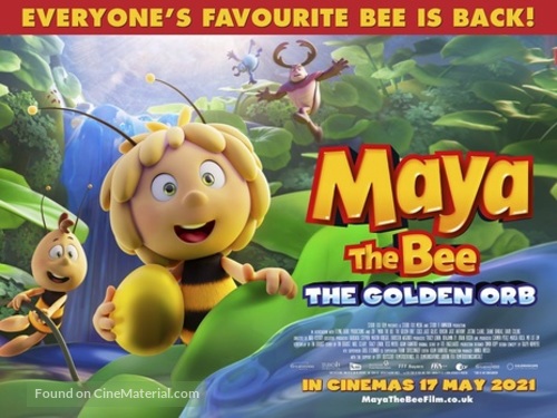Maya the Bee 3: The Golden Orb - British Movie Poster