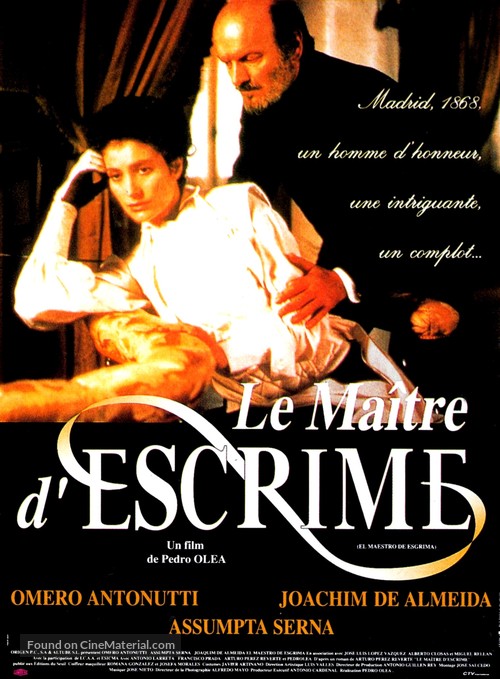 El maestro de esgrima - French Movie Poster