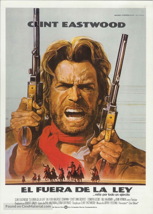The Outlaw Josey Wales - Spanish Movie Poster