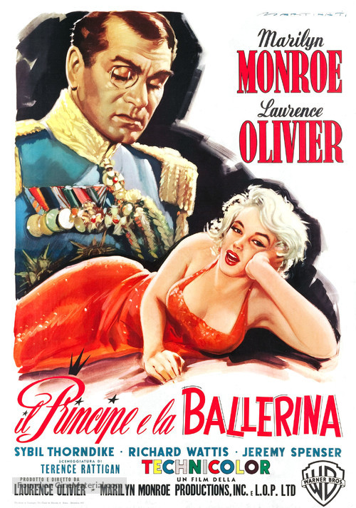 The Prince and the Showgirl - Italian Movie Poster