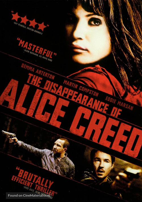 The Disappearance of Alice Creed - DVD movie cover