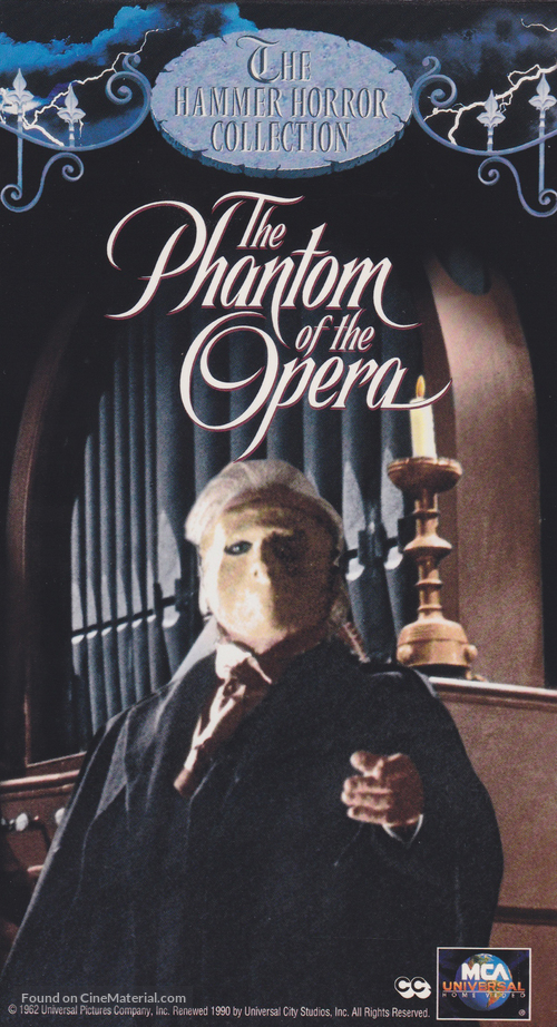 The Phantom of the Opera - VHS movie cover