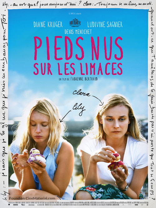 Pieds nus sur les limaces - French Movie Poster