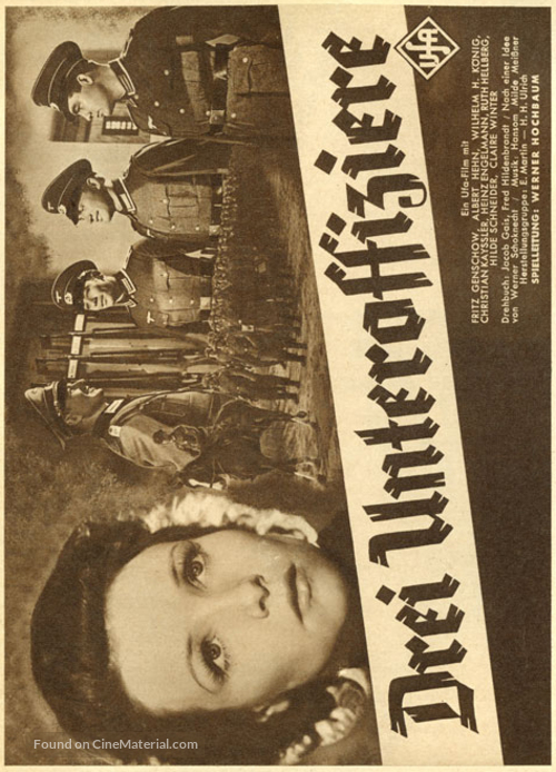 Drei Unteroffiziere - German poster