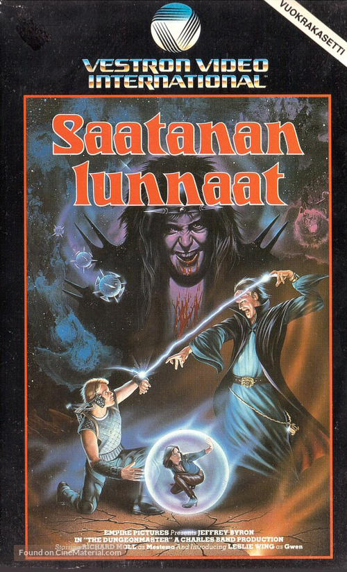 The Dungeonmaster - Finnish VHS movie cover