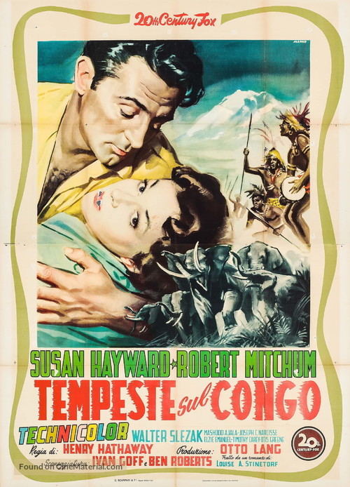 White Witch Doctor - Italian Movie Poster
