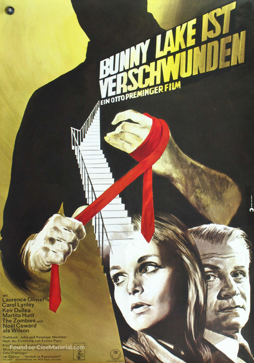 Bunny Lake Is Missing - German Movie Poster