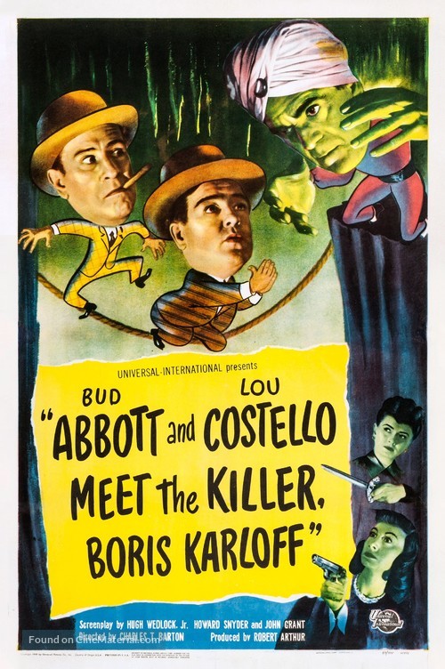 Abbott and Costello Meet the Killer, Boris Karloff - Movie Poster