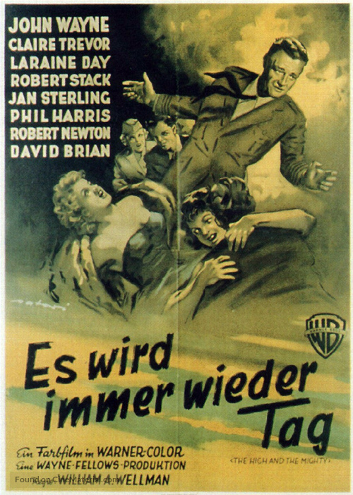The High and the Mighty - German Movie Poster